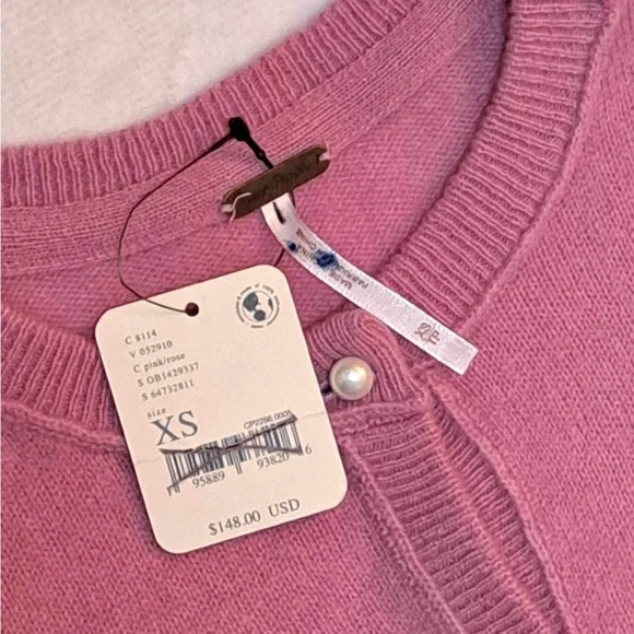 Free People Pearl Button 100% Cashmere Cardigan Sweater - Picture 3 of 9